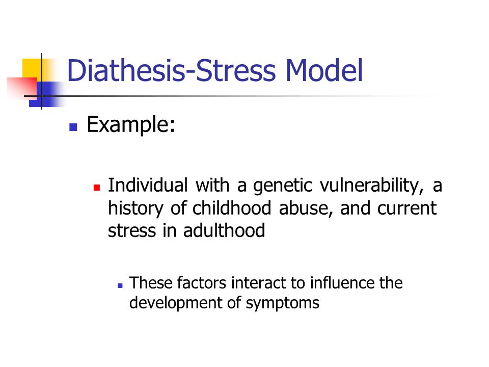 Diathesis-stress model